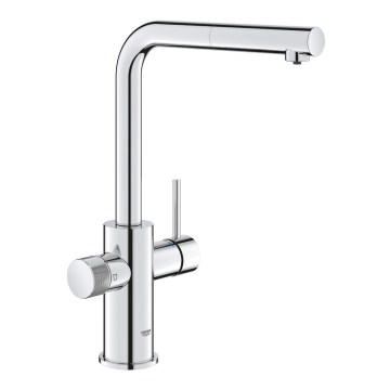GROHE 30601000 - Keukenmengkraan BLUE PURE A met uittrekbare uitloop, glanzend chroom