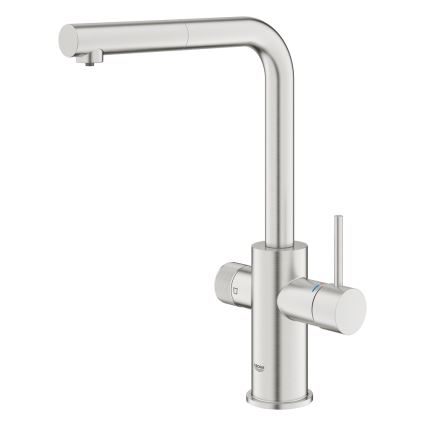 GROHE 30601DC0 - Mitigeur d'évier BLUE PURE avec douchette extractible en inox