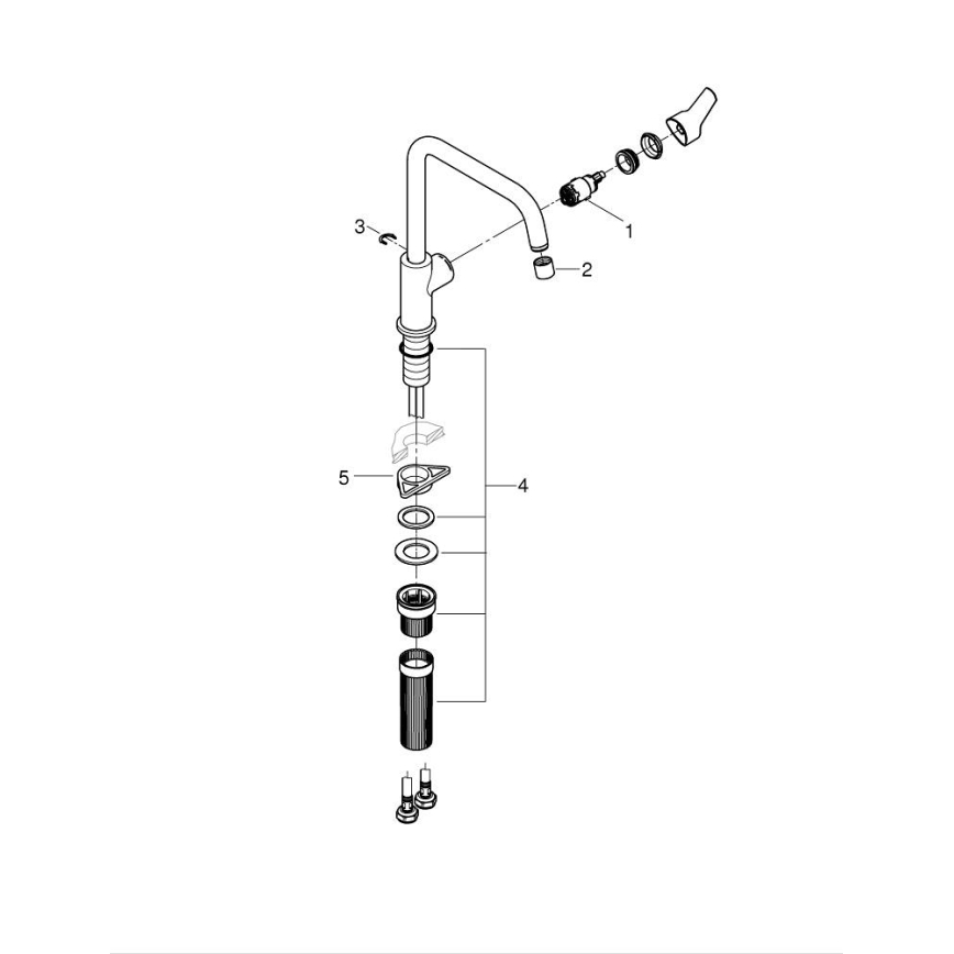 GROHE 30630000 - Keukenkraan START 311 mm glanzend chroom