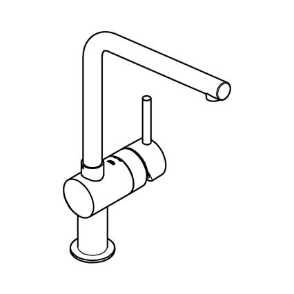 GROHE 31375000 - Keukenkraan A 360 mm glanzend chroom