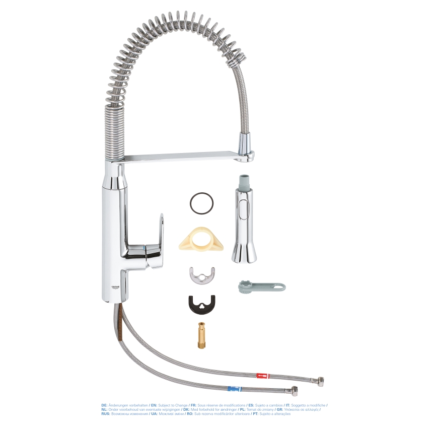 GROHE 31379000 - Keukenkraan K7 G12” glanzend chroom