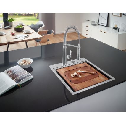 GROHE 31379DC0 - Mitigeur d'évier K7 en acier inoxydable