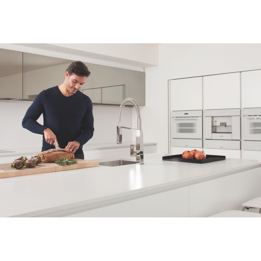 GROHE 31395000 - Mitigeur d'évier EUROCUBE 547 mm chrome poli