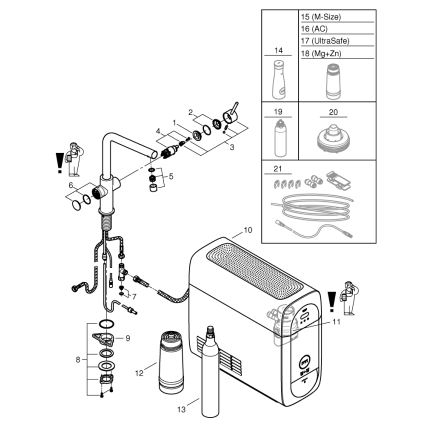 GROHE 31454001 - Keukenkraan BLUE HOME L-uitloop glanzend chroom
