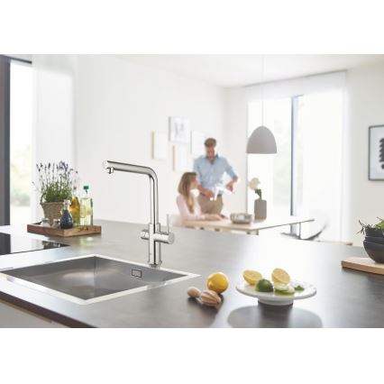 GROHE 31454001 - Keukenkraan BLUE HOME L-uitloop glanzend chroom