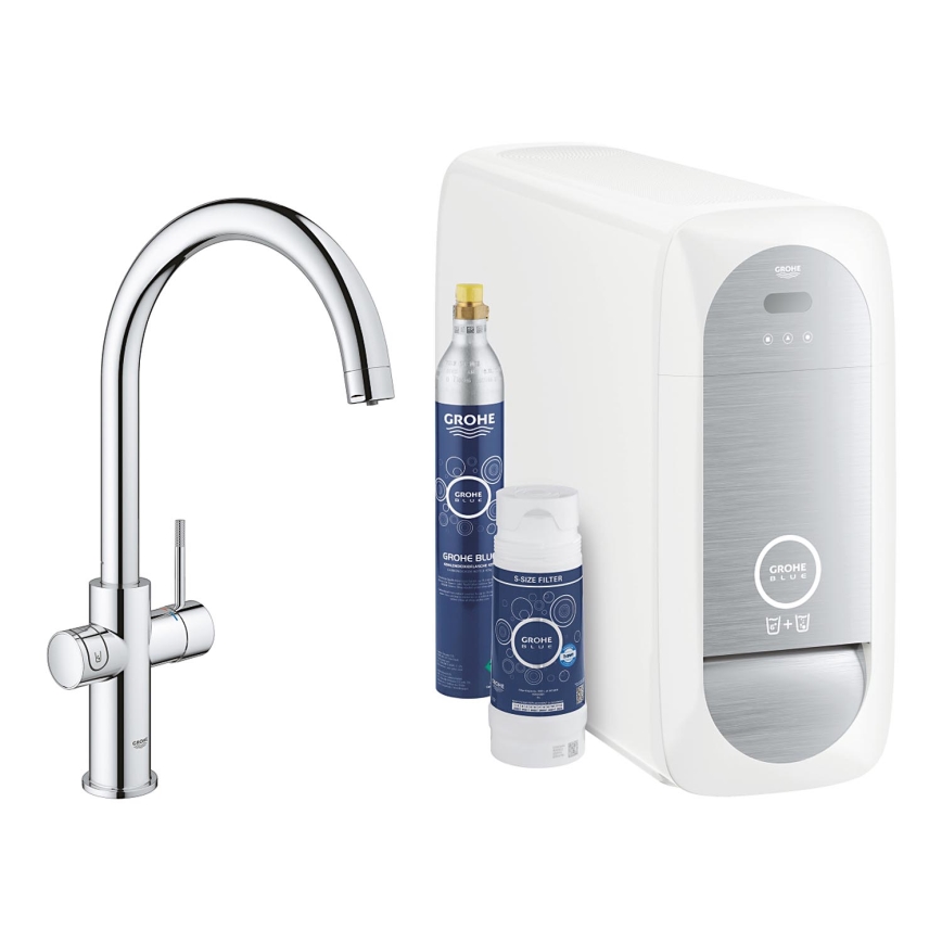 GROHE 31455001 - Keukenkraan BLUE HOME glanzend chroom