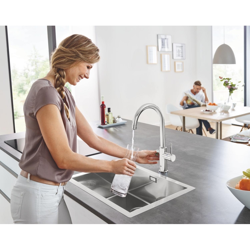 GROHE 31455001 - Keukenkraan BLUE HOME glanzend chroom