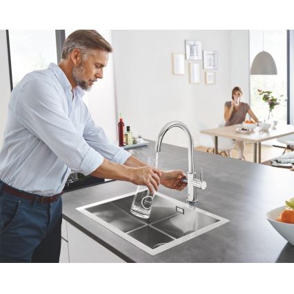 GROHE 31455001 - Keukenkraan BLUE HOME glanzend chroom