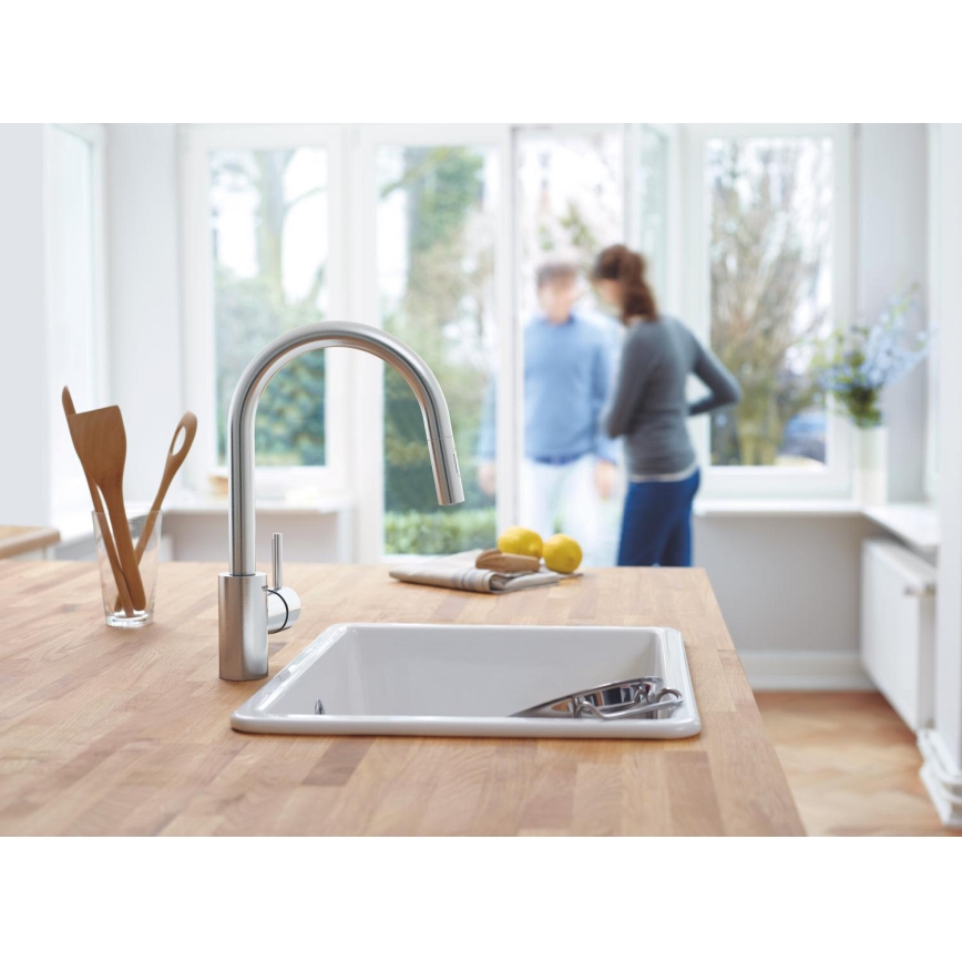 GROHE 31483DC2 - Roestvrijstalen keukenkraan CONCETTO