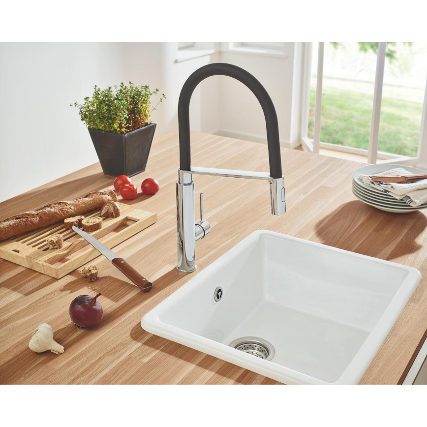 GROHE 31491000 - Keukenkraan CONCETTO met professionele handdouche, glanzend chroom