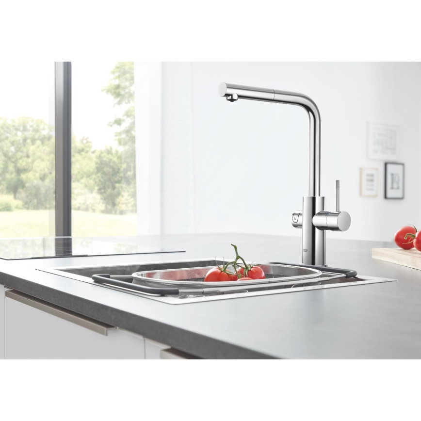 GROHE 31539000 - Keukenkraan BLUE HOME L-uitloop glanzend chroom