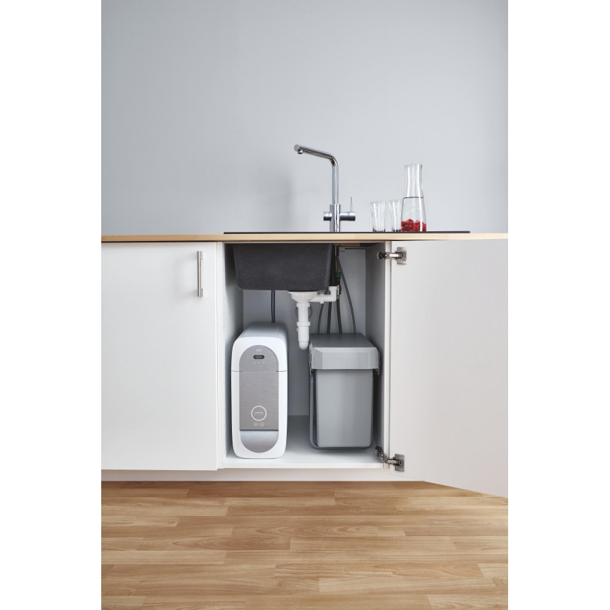 GROHE 31539000 - Mitigeur pour évier BLUE HOME, bec en L, chromé brillant