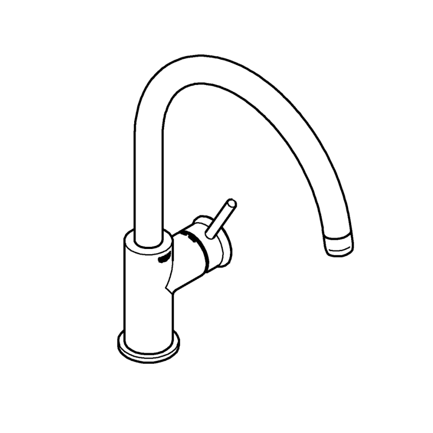 GROHE 31553001 - Keukenkraan START CLASSIC glanzend chroom