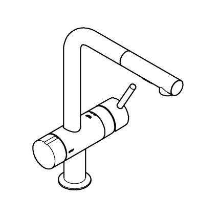 GROHE 31558GN0 - Mitigeur d'évier A doré