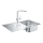 GROHE 31573SD1 - Ensemble évier de cuisine K500 avec égouttoir et mitigeur A, 86×50 cm, acier inoxydable