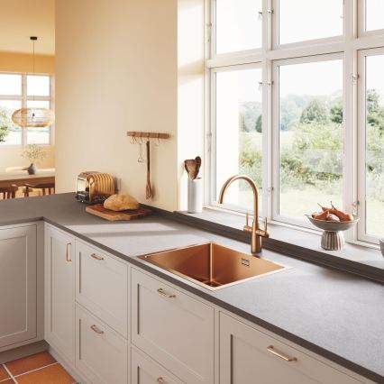 GROHE 31574DL1 - Évier de cuisine K700U 550 x 450 mm cuivré