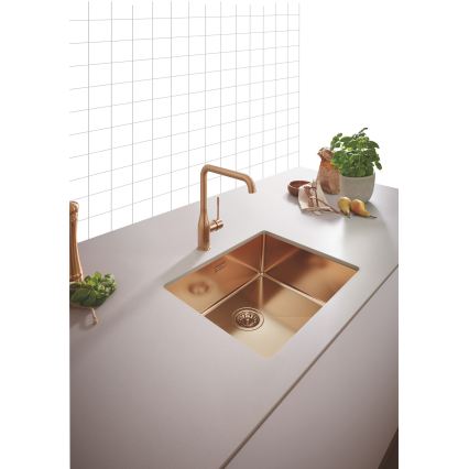 GROHE 31574DL1 - Koperkleurige keukenspoelbak K700U 550 x 450 mm