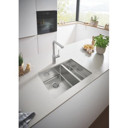 GROHE 31577SD1 - Keukenspoelbak K700U 595 × 450 mm roestvrij staal