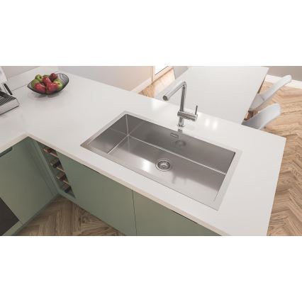 GROHE 31580SD1 - Évier de cuisine K700 864 × 464 mm en acier inoxydable