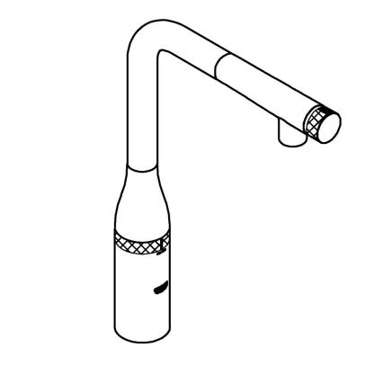 GROHE 31615000 - Mitigeur pour évier ESSENCE SMARTCONTROL 366 mm chrome brillant