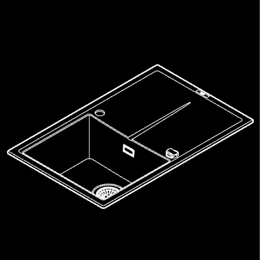 GROHE 31639AP0 - Évier K400 780 × 500 mm pierre/noir