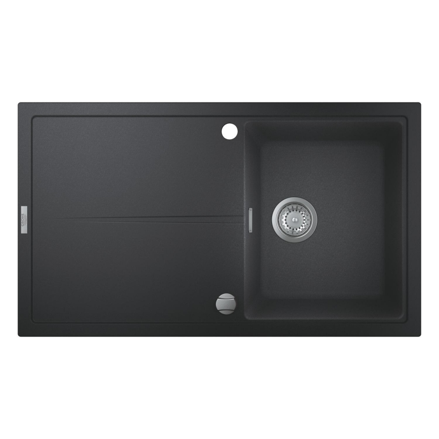 GROHE 31640AP0 - Composiet spoelbak K400 860 × 500 mm zwart