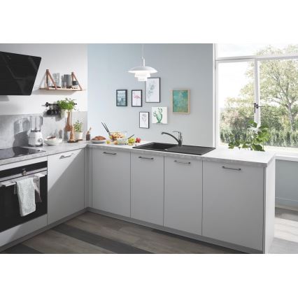 GROHE 31640AP0 - Composiet spoelbak K400 860 × 500 mm zwart