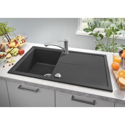 GROHE 31640AP0 - Composiet spoelbak K400 860 × 500 mm zwart