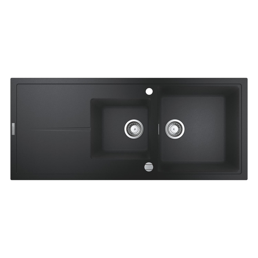GROHE 31643AP0 - Évier composite K400 1160 × 500 mm pierre/noir