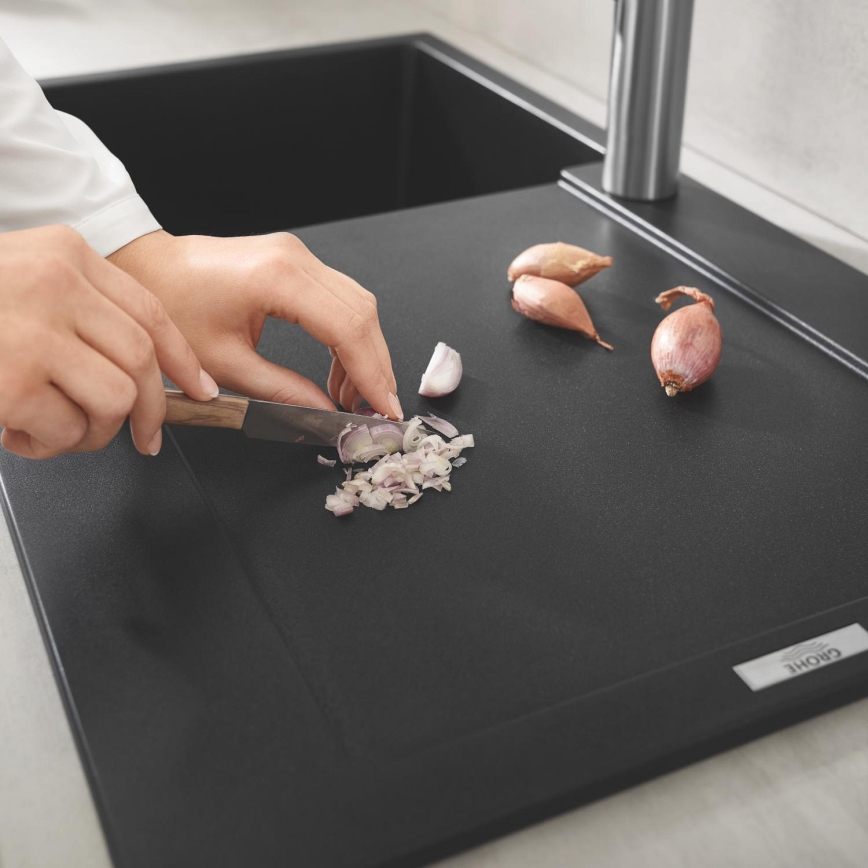 GROHE 31644AP0 - Composiet spoelbak K500 860 × 500 mm zwart