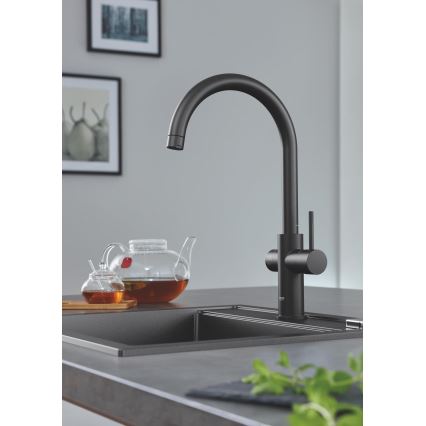 GROHE 31651AP0 - Composiet spoelbak K700 560 × 510 mm zwart