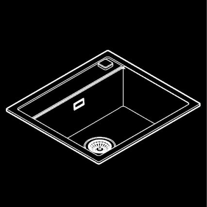 GROHE 31651AP0 - Évier composite K700 560 × 510 mm noir