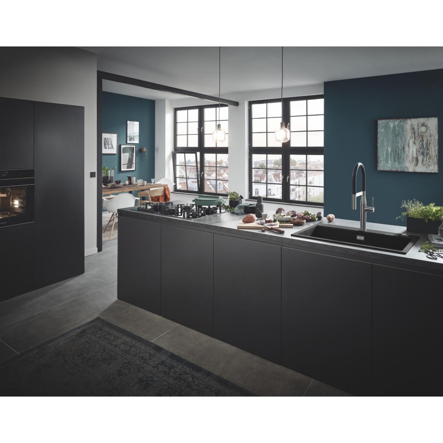 GROHE 31652AP0 - Composiet spoelbak K700 780 × 510 mm zwart