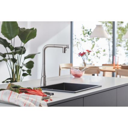 GROHE 31653AP0 - Évier composite K700U 457 × 406 mm noir