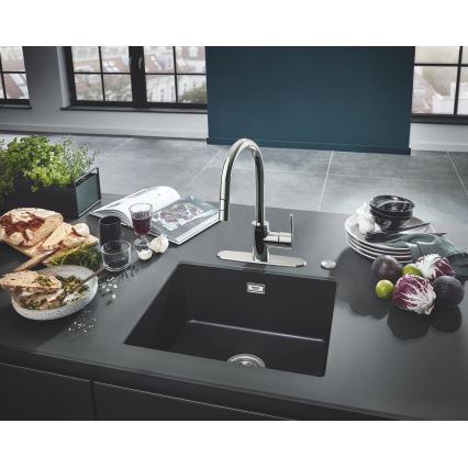 GROHE 31654AP0 - Évier composite K700U 533 × 457 mm noir