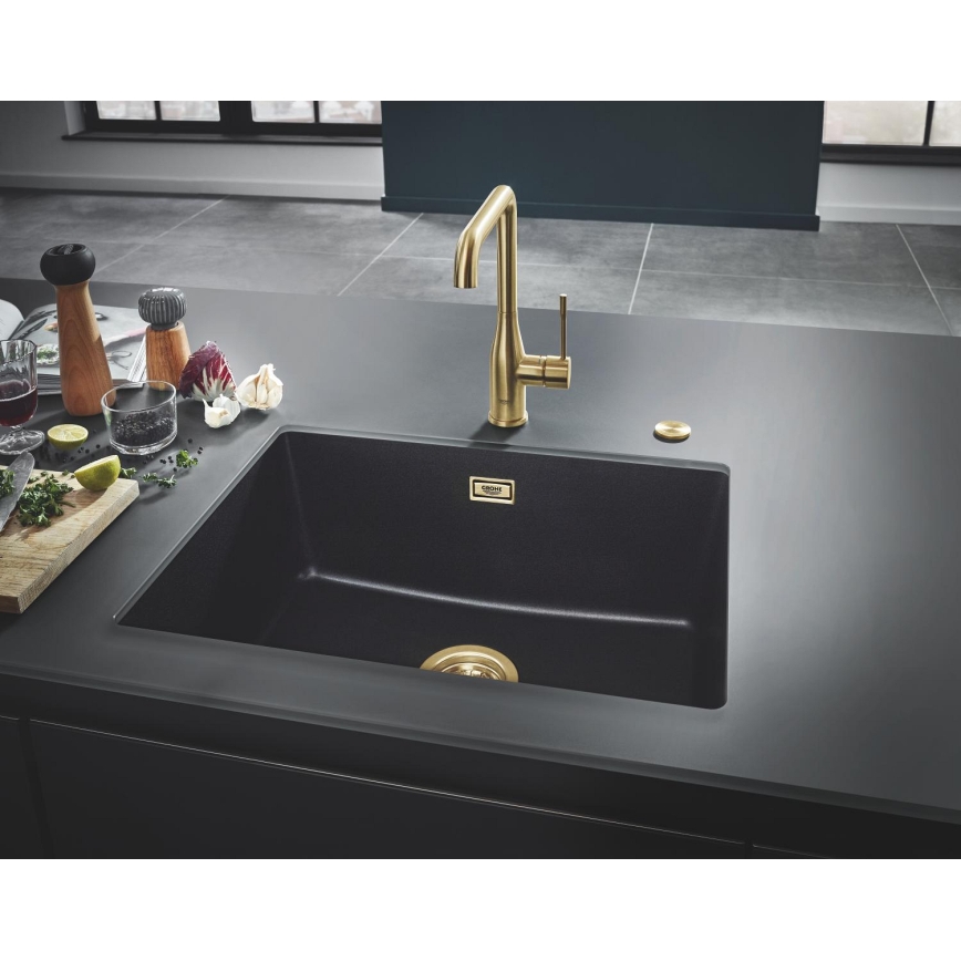 GROHE 31655AP0 - Composiet spoelbak K700U 610 × 460 mm, zwart