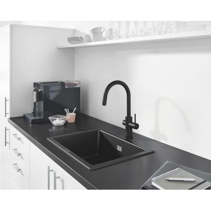 GROHE 31655AP0 - Composiet spoelbak K700U 610 × 460 mm, zwart
