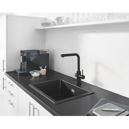 GROHE 31655AP0 - Composiet spoelbak K700U 610 × 460 mm, zwart