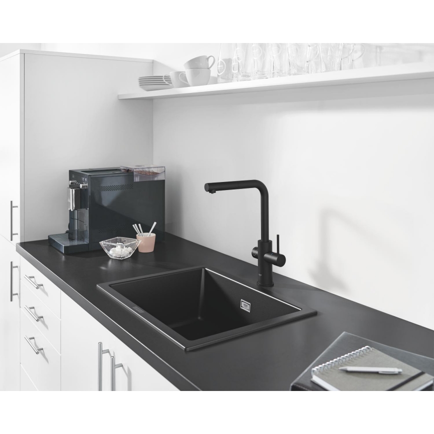 GROHE 31655AP0 - Composiet spoelbak K700U 610 × 460 mm, zwart