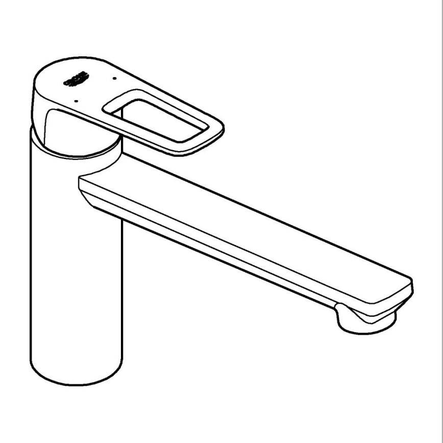 GROHE 31706000 - Mitigeur d'évier BAULOOP, finition chrome brillant