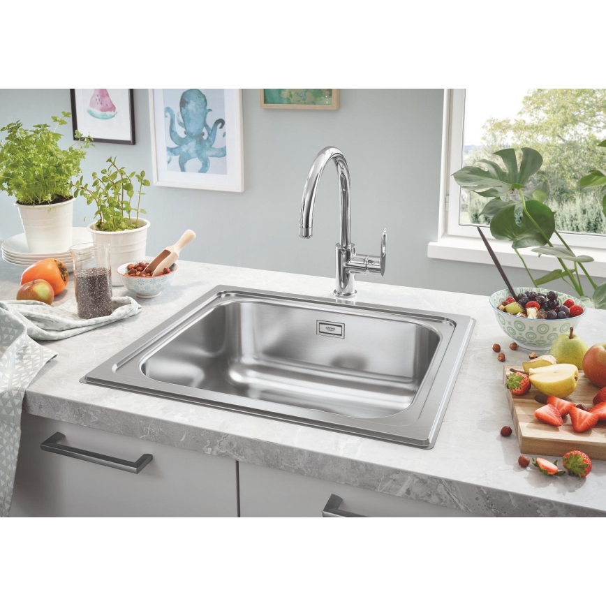 GROHE 31719SD0 - Évier de cuisine K200 533 × 457 mm en acier inoxydable