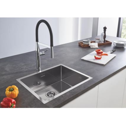 GROHE 31726SD0 - Évier de cuisine K700 550 × 450 mm en acier inoxydable