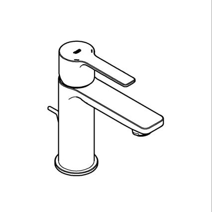 GROHE 32109GL1 - Mitigeur pour lavabo LINEARE, taille XS, doré