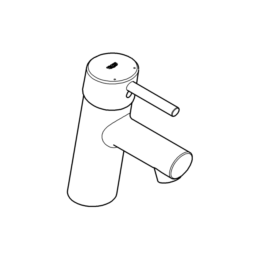 GROHE 3224010E - Wastafelmengkraan CONCETTO DN 15, glanzend chroom