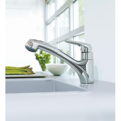 GROHE 32257001 - Mitigeur d'évier EURODISC en chrome poli