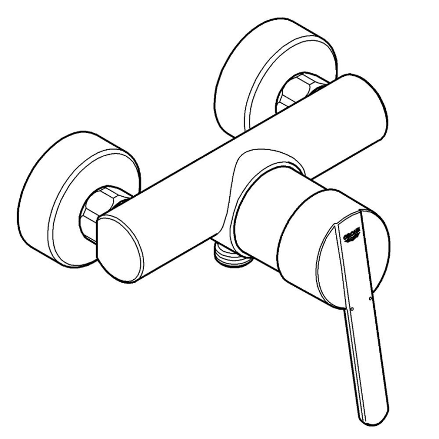 GROHE 32270000 - Douchekraan FEEL DN 15 glanzend chroom