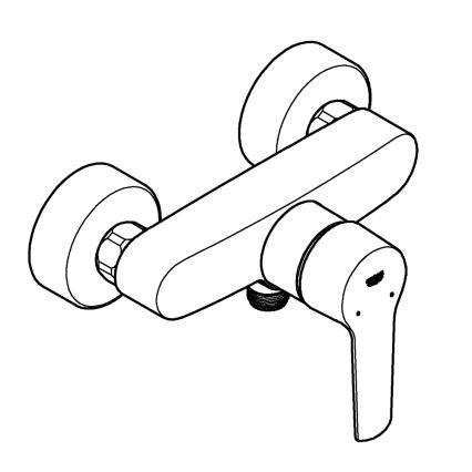 GROHE 322792432 - Douchemengkraan START DN 15 zwart