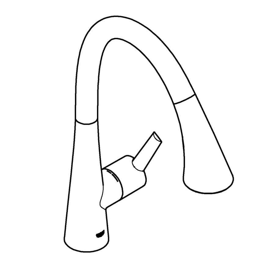 GROHE 32294DC2 - Mitigeur d'évier ZEDRA en acier inoxydable