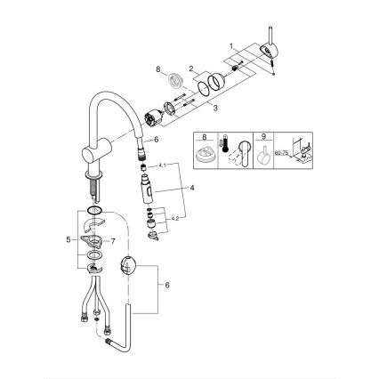 GROHE 32321DL2 - Keukenkraan A in brons