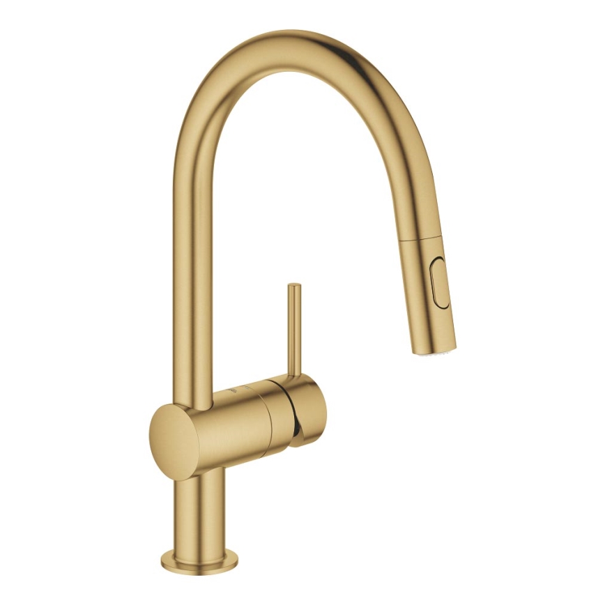GROHE 32321GN2 - Mitigeur d'évier EUROCUBE, finition dorée
